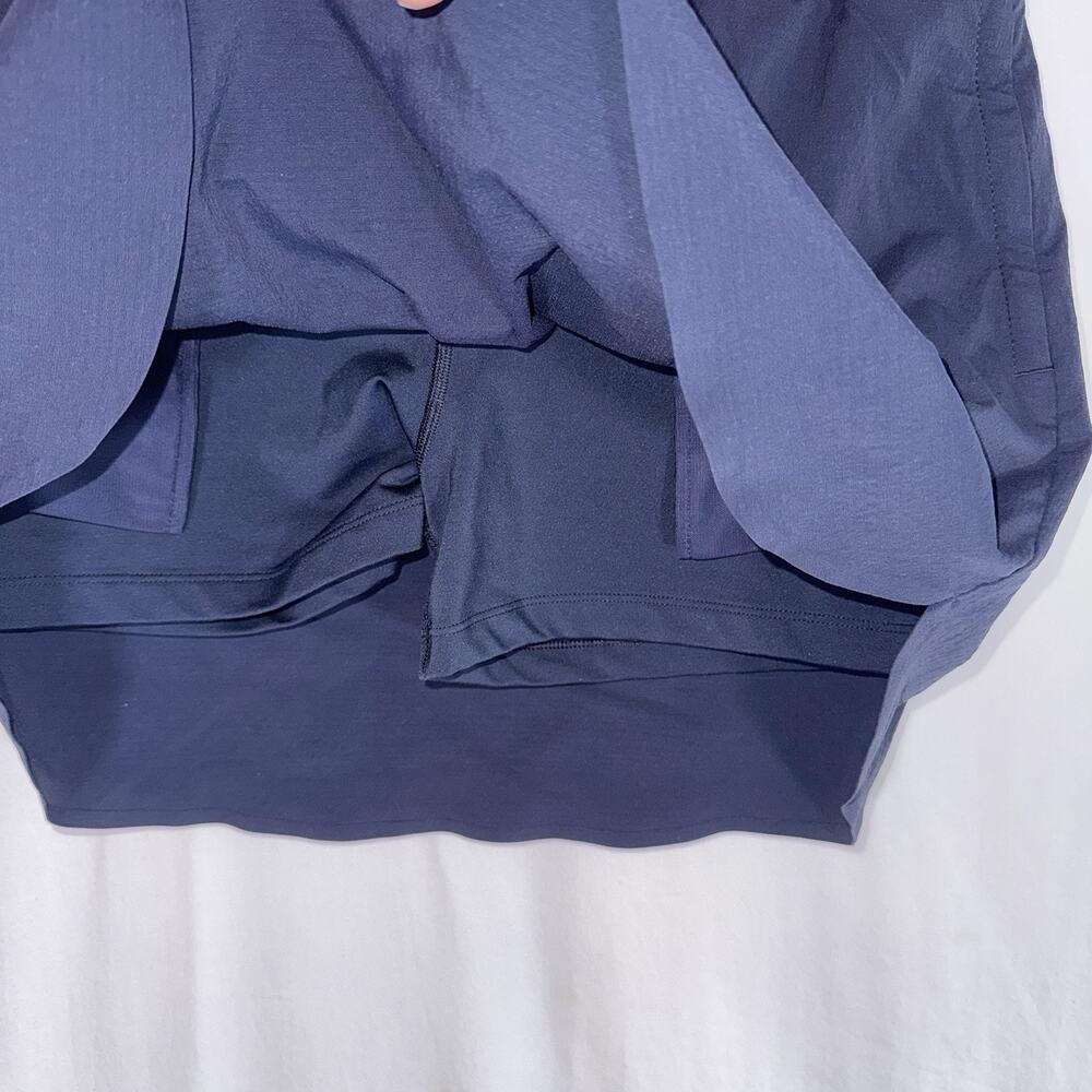 Athleta Crest Skort Navy Blue Golf Pickleball Tennis Preppy Athleisure Sz 12 - Picture 4 of 8